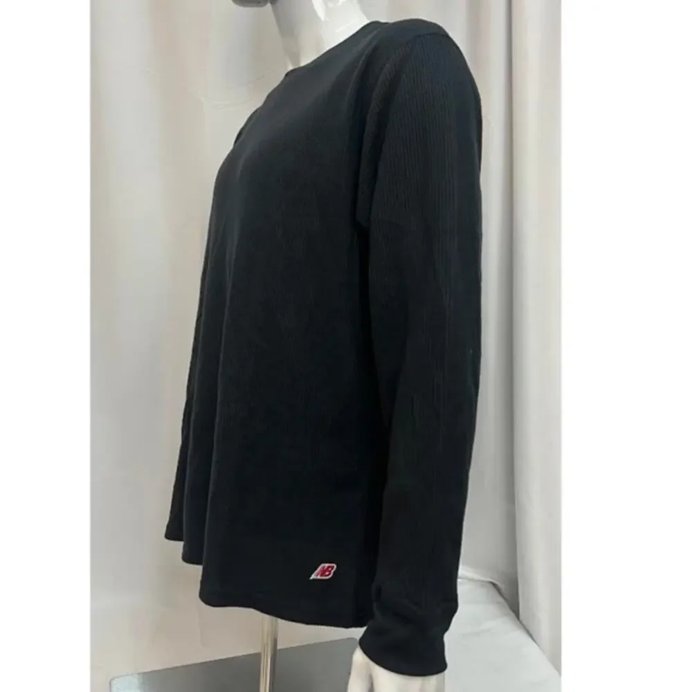 NWT! New Balance‎ Made in USA Long Sleeve Thermal T-Shirt Black XL